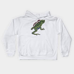 mushroom frog Kids Hoodie